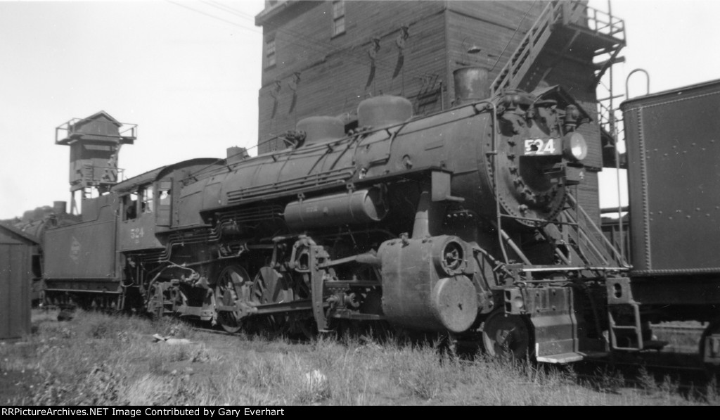 MILW 2-8-2 #524 - Milwaukee Road